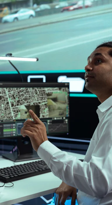 Three server units with an exclamation mark warning symbol indicating an error.