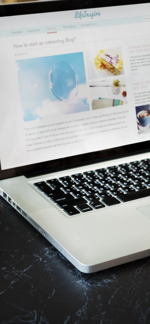 Illustration of a person managing tasks on a computer, symbolizing PIM Implementation Services and PIM integration services in a digital workspace